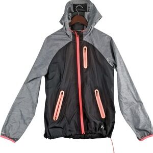 Under Armour Hooded‎ Windbreaker Jacket Fitted All Season Gear Womens Large